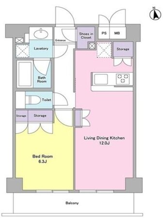 シティカレント代官山の物件間取画像